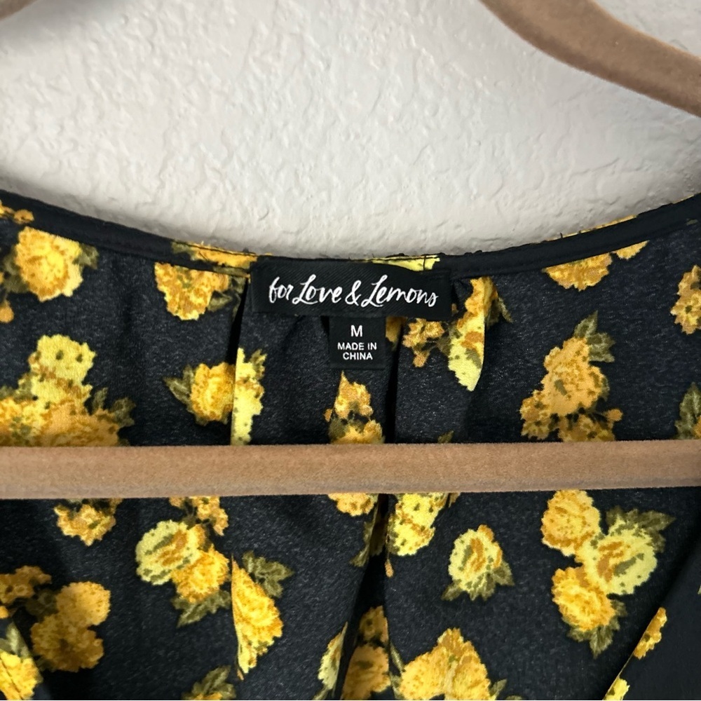 For Love & Lemons Elisa Blouse in Marigold - Picture 3 of 5